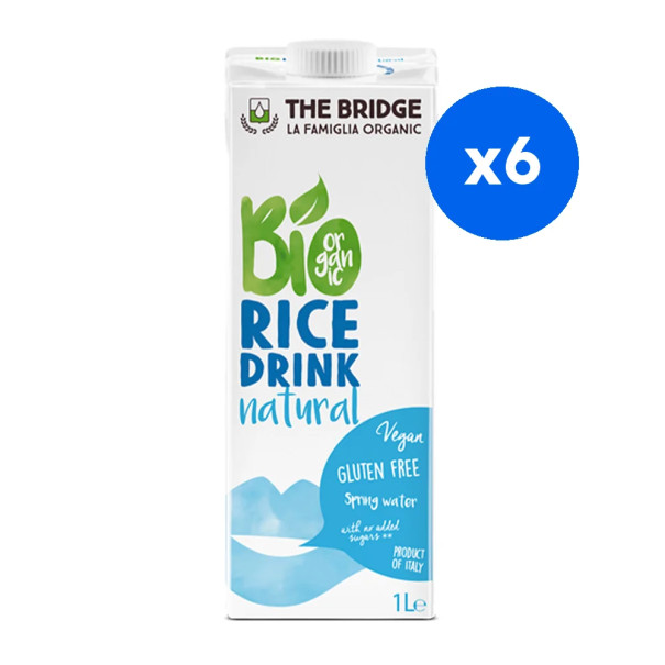 THE BRIDGE - BOISSON VEGETALE RIZ BRIQUE 1L x6 BIO