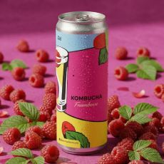 ARCHIPEL - KOMBUCHA FRAMBOISE CANETTE 330ML x24 BIO