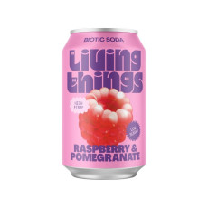 Living Things - Soda prébiotique pétillant framboise grenade 330ml x12