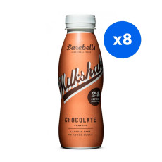 BAREBELLS - MILKSHAKE CHOCOLAT BOUTEILLE PET 330ML x8