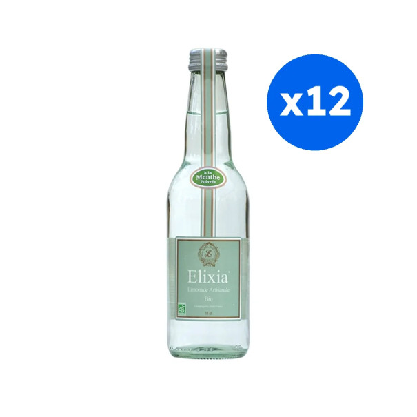 ELIXIA - LIMONADE MENTHE POIVREE 330ML x12 BIO
