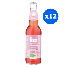 FIZZ - CERISE HIBISCUS BOUTEILLE VERRE 330ML x12 BIO