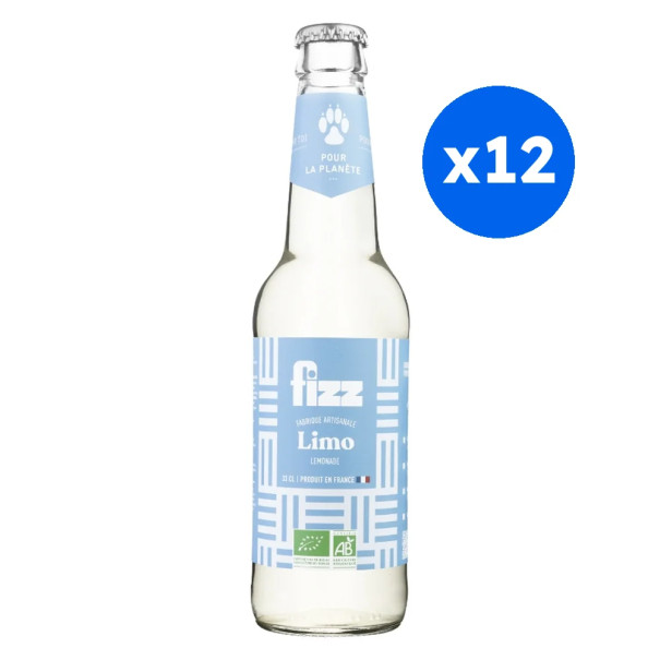 FIZZ - LIMONADE BOUTEILLE VERRE 330ML x12 BIO