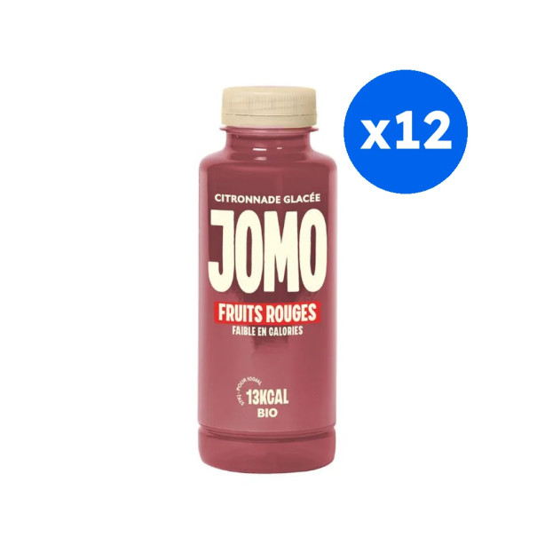 JOMO - CITRONNADE GLACEE FRUITS ROUGE BOUTEILLE RPET 350ML x12 BIO
