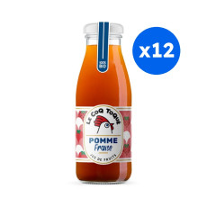 LE COQ TOQUE - JUS POMME FRAISE BOUTEILLE VERRE 250ML x12 BIO
