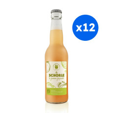 LES FILLES DE L'OUEST - SCHORLE POMME PIQUANTE BOUTEILLE VERRE 330ML x12 BIO