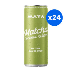 MAYA - EAU DE COCO AU MATCHA CANETTE 330ML x24