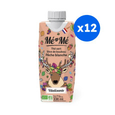 ME-ME - VITALISANTE THE VERT MATCHA SEVE DE BOULEAU PECHE BLANCHE 330ML x12 BIO