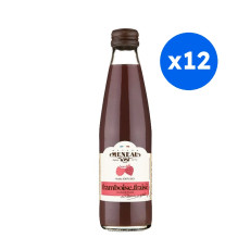 MENEAU - NECTAR FRAMBOISE FRAISE BOUTEILLE VERRE 250ML x12 BIO