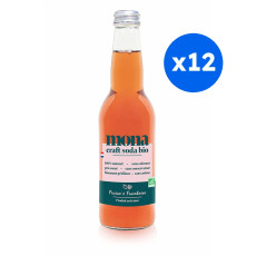 MONA - SODA FRAISE FRAMBOISE BOUTEILLE VERRE 330ML x12 BIO