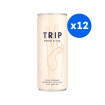 TRIP - EAU PETILLANTE PECHE GINGEMBRE INFUSION CBD CANETTE ALU 250ML x12