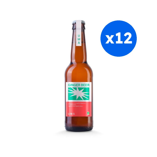 UMA - GINGER BEER BOUTEILLE VERRE 330ML x12 BIO