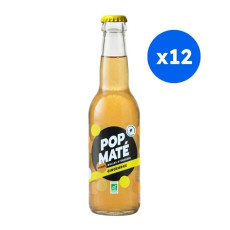 Pop Maté - Mate gingembre bouteille verre 330ml x12 Bio