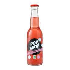 Pop Maté - Maté à la framboise bouteille verre 330ml x12 Bio