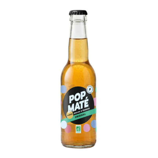 Pop Maté - Maté original bouteille verre 330ml x12 Bio