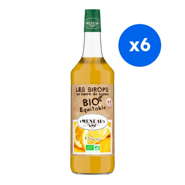 MENEAU - SIROP CITRON BOUTEILLE VERRE 1L BIO