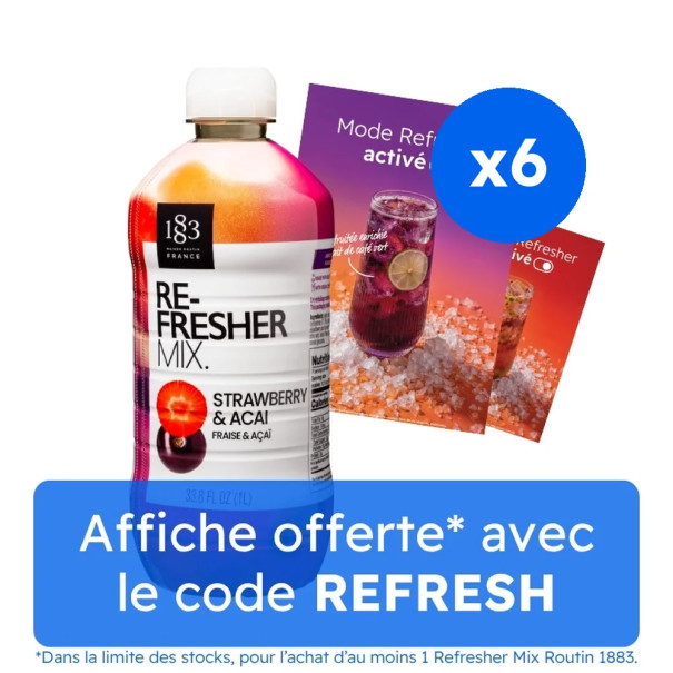 ROUTIN 1883 - REFRESHER MIX FRAISE ACAI 1L