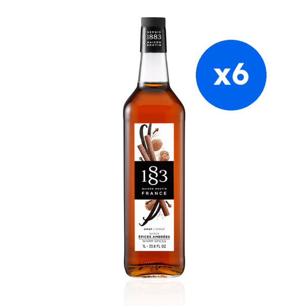 ROUTIN 1883 - SIROP EPICES AMBREES 1L BOUTEILLE VERRE