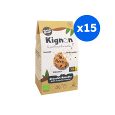 KIGNON - BISCUIT CHOCO-NOISETTES 40G x15 BIO