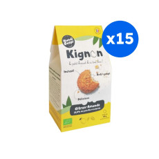 KIGNON - BISCUITS CITRON AMANDE 40G x15 BIO
