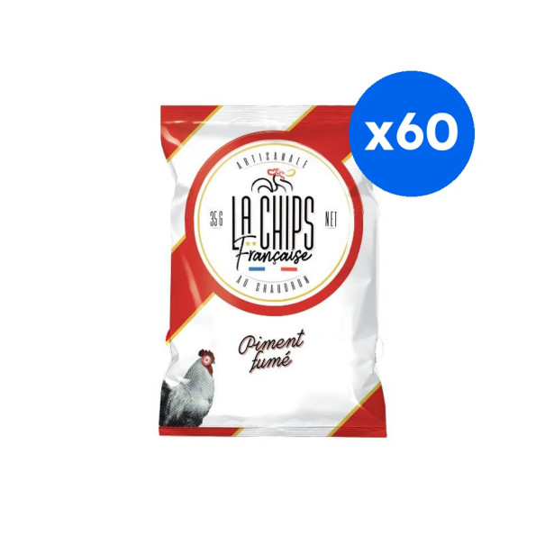 LA CHIPS FRANCAISE - CHIPS PIMENT FUME SACHET 35G x60