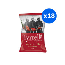TYRRELLS - CHIPS PIMENT DOUX PAPRIKA 40G x18