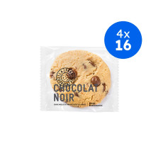 LA FABRIQUE COOKIES - COOKIES PEPITES CHOCOLAT NOIR SACHET INDIVIDUEL 75G x16