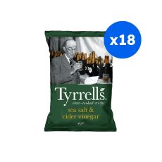 TYRRELLS - CHIPS VINAIGRE DE CIDRE 40G x18