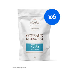 DOLFIN - COPEAUX DE CHOCOLAT 77% CACAO 1KG