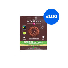 MONBANA - TRADITION CHOCOLAT EN POUDRE DOSETTE 15G x100 BIO
