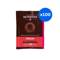 MONBANA - TRESOR CHOCOLAT EN POUDRE DOSETTE 25G x100