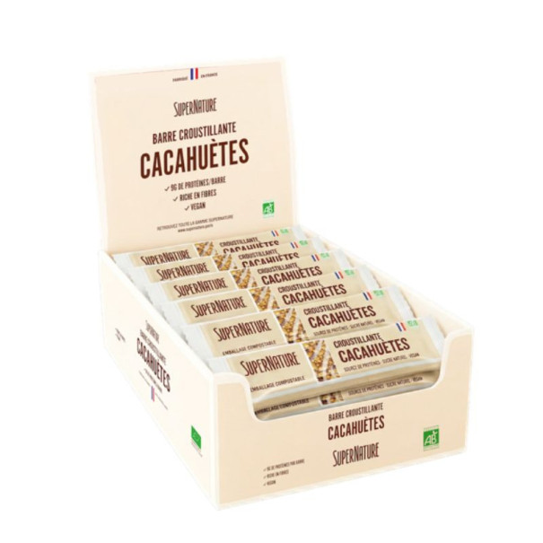 SUPERNATURE - BARRE CACAHUETES PRESENTOIR 20X38G BIO