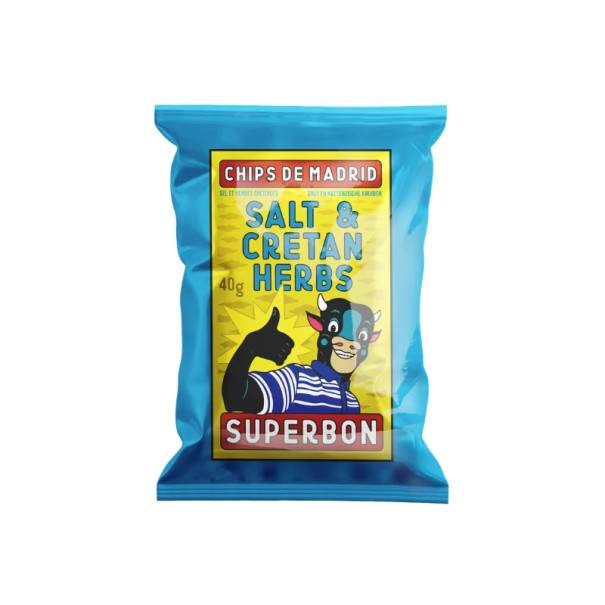 SUPERBON - CHIPS HERBES CRETOISES 40G x25