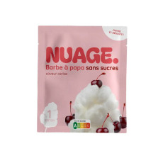 Nuage - Barbe à papa sans sucres Cerise | Grossiste Delidrinks
