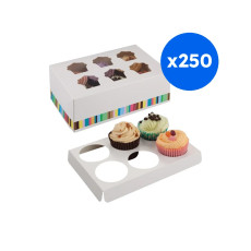 BOITE POUR 6 CUP CAKE x250