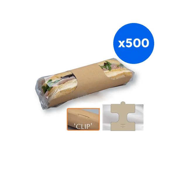 CLASP CLIP - ETUI SANDWICH BAGUETTE x500