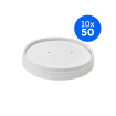 COUVERCLE POT A SOUPE CARTON BLANC PERFORE Ø90MM x50