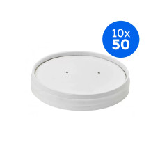 COUVERCLE POT A SOUPE CARTON BLANC PERFORE Ø97MM x50