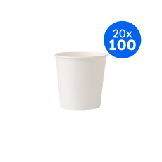 GOBELET CARTON BLANC 4OZ-100/120ML Ø60MM x100