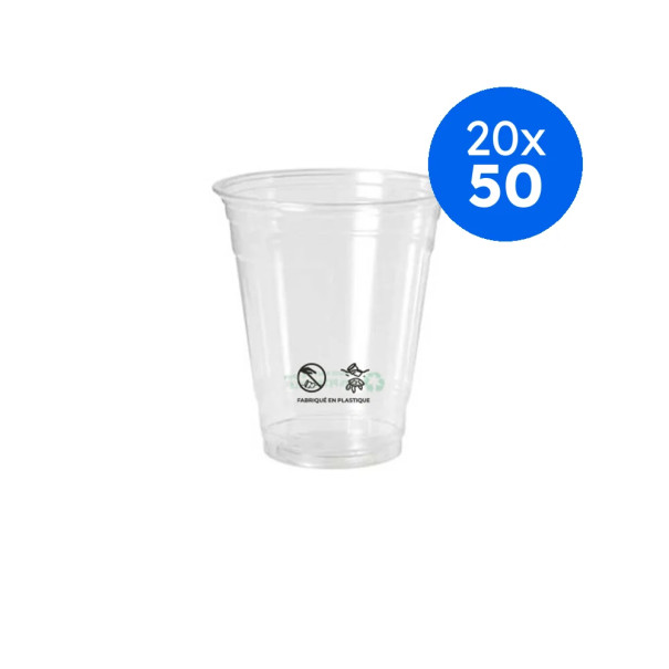 MACPAC - POT FLEX RPET 9OZ/266ML Ø80MM x50 LOGO REGLEMENTAIRE FRANCAIS