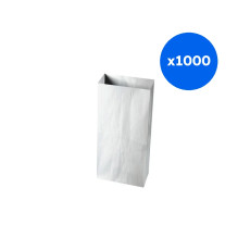 SAC SOUFFLET PAPIER BLANC H.240 x L.110 x P.55 MM x1000