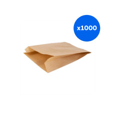 SAC SOUFFLET PAPIER KRAFT 35G H.160 x L.120 x P.50 MM x 1000