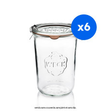 WECK - POT DROIT VERRE 850ML Ø100MM x6