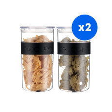BODUM - SET DE BOCAUX PLASTIQUE 2L + COUVERCLES