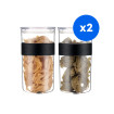 BODUM - SET DE BOCAUX PLASTIQUE 2L + COUVERCLES