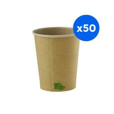 GOBELET CARTON KRAFT 12OZ-350/420ML Ø80MM x50