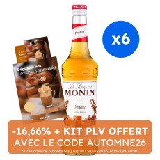 MONIN - SIROP PRALINE 700ML BOUTEILLE VERRE