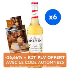 MONIN - SIROP VANILLE 700ML BOUTEILLE VERRE