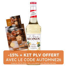 MONIN - SIROP CHOCOLAT BLANC 700ML BOUTEILLE VERRE