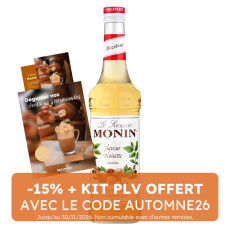 MONIN - SIROP NOISETTE 700ML BOUTEILLE VERRE